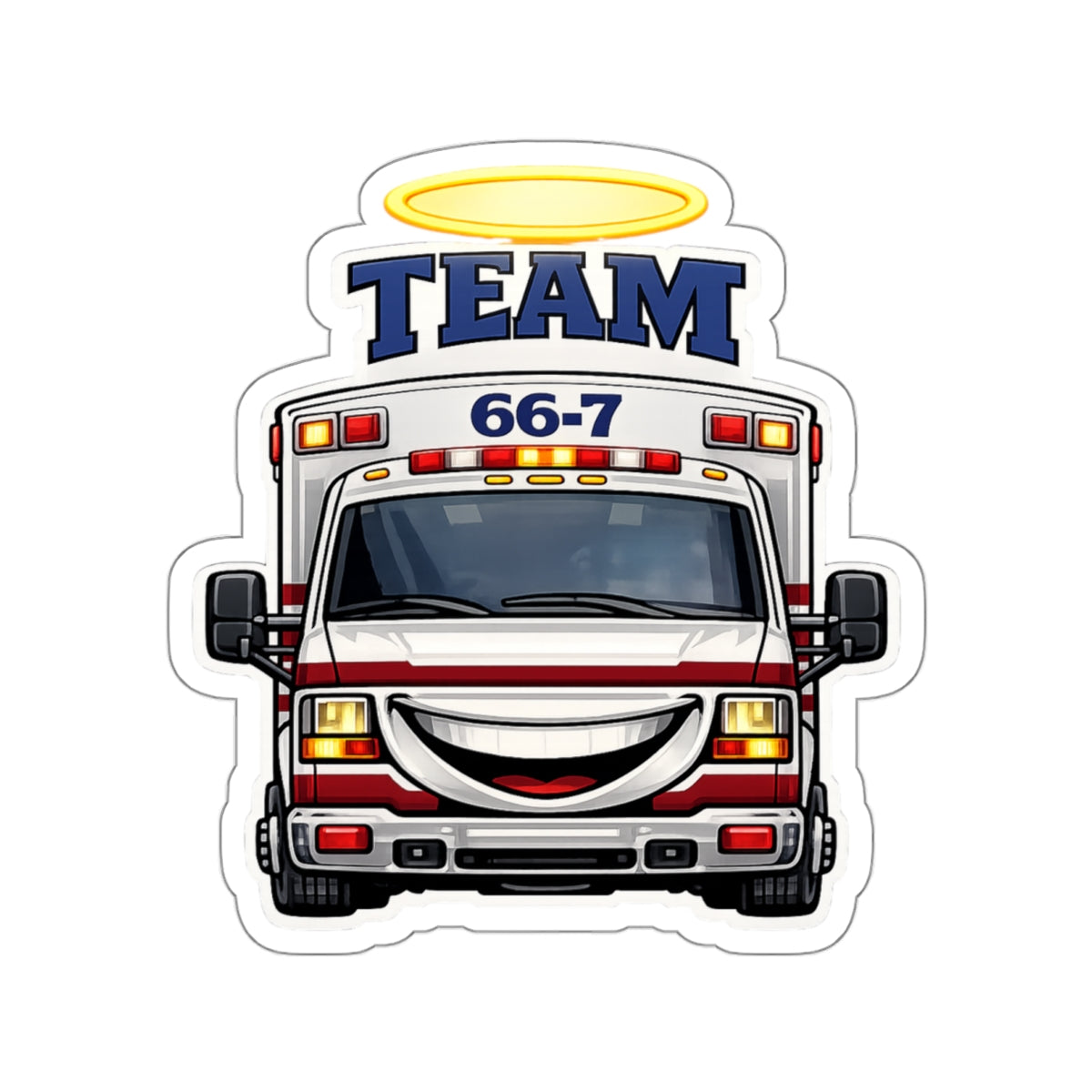Team 66-7 - Die Cut Sticker