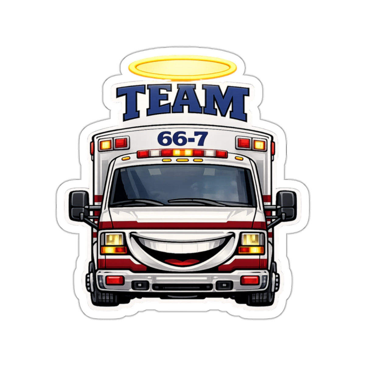 Team 66-7 - Die Cut Sticker