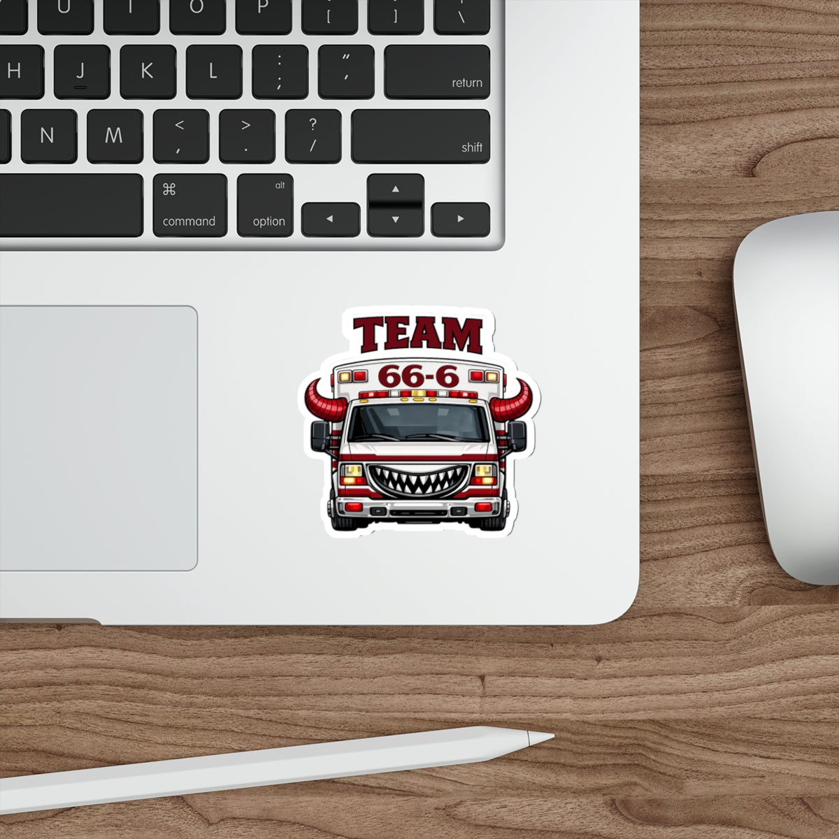 Team 66-6 - Die Cut Sticker